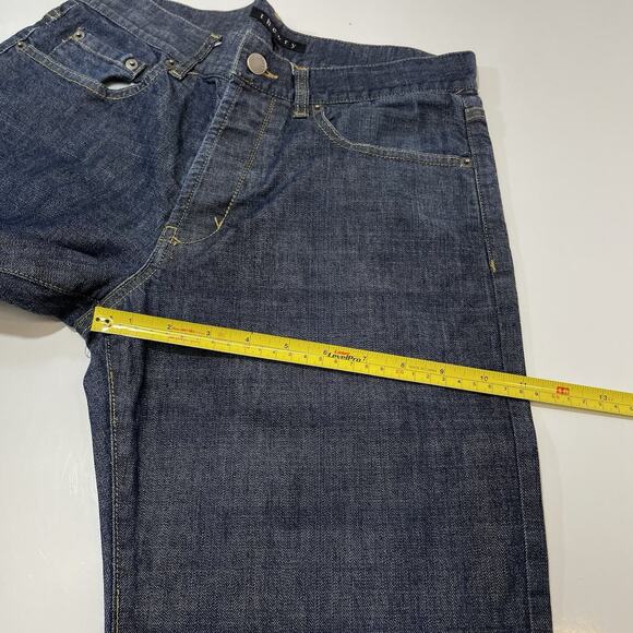Theory Dark Blue Wash Straight-Leg Denim Button-Fly Jeans Men’s Size 30x28 - Picture 4 of 10
